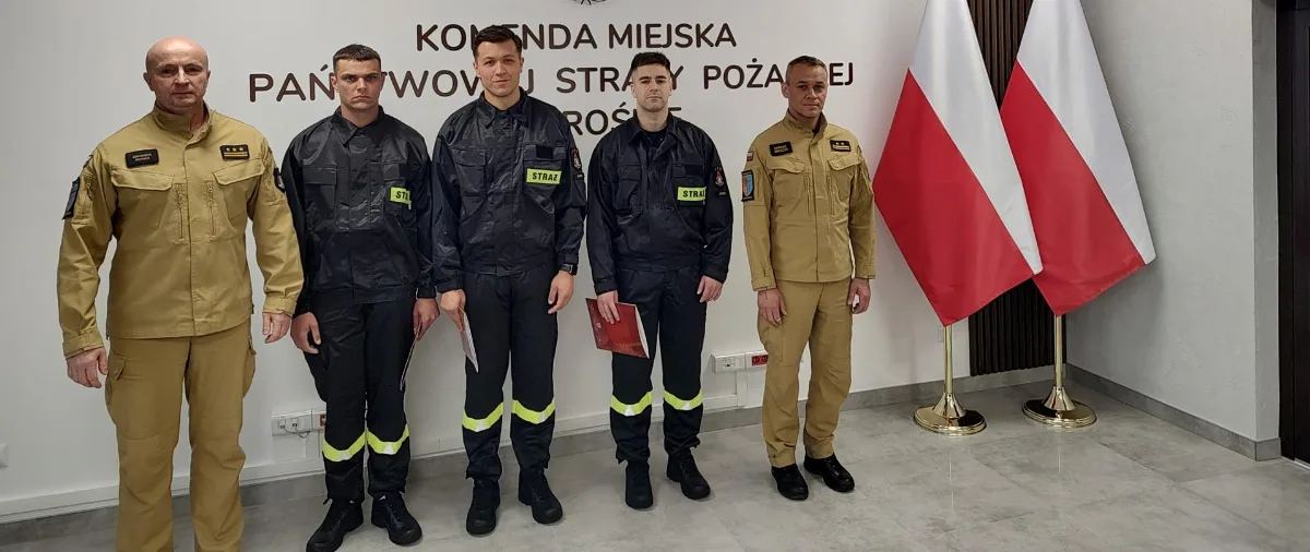 Nowi funkcjonariusze w Komendzie Miejskiej PSP Krosno